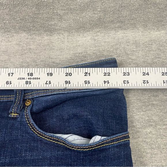 Seven7 Indigo Flare Jeans with Embroidered Pockets - Picture 7 of 12